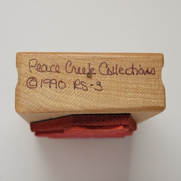 Peace Creek Collections Rubber Stamp Primitive Americana Country Bunny Rabbit Do - Picture 3 of 3